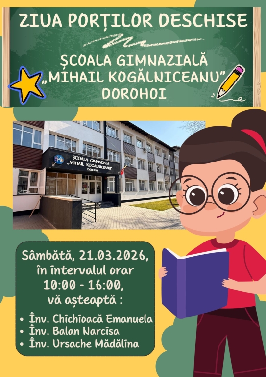 Primii pași spre cunoaștere pentru viitorii școlari: Ziua Porților Deschise
